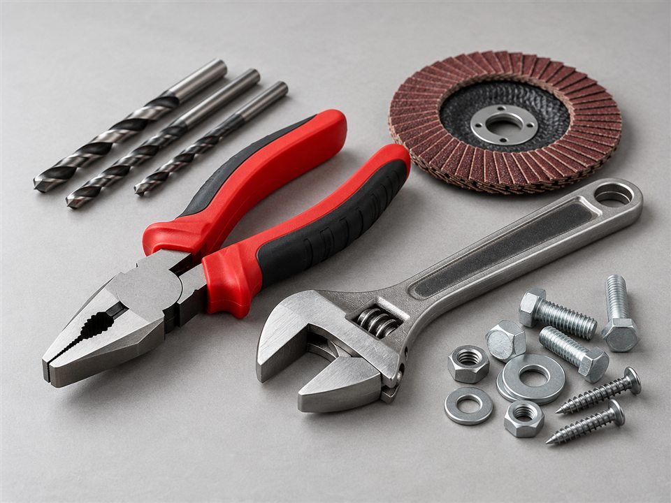 Ferramentas e materiais para manutenção